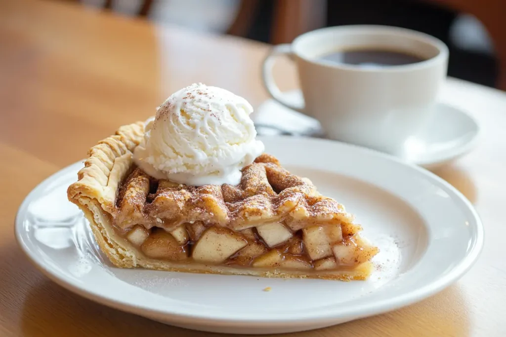 Delicious fresh apple pie with cinnamon