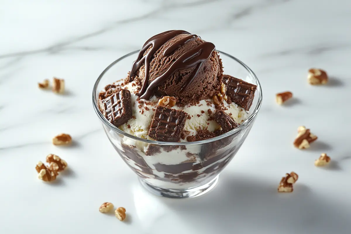 Homemade Brownie Ice Cream