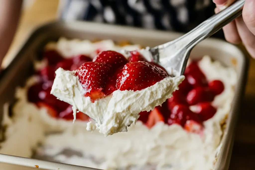 Strawberry Cheesecake Dump Cake