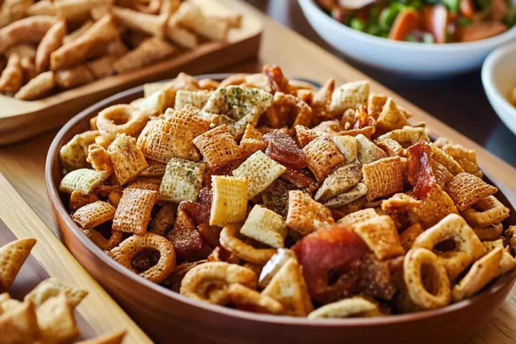 Oven Baked Golden Brown Chex Mix