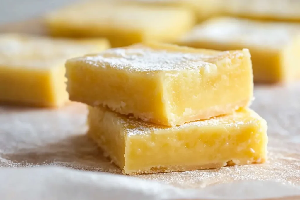 No-Bake Low Sugar Lemon Bars