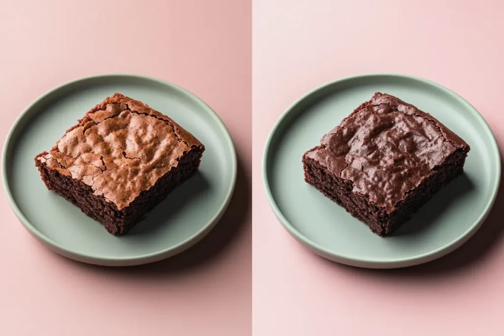 Comparison of a dry protein brownie and a moist protein brownie