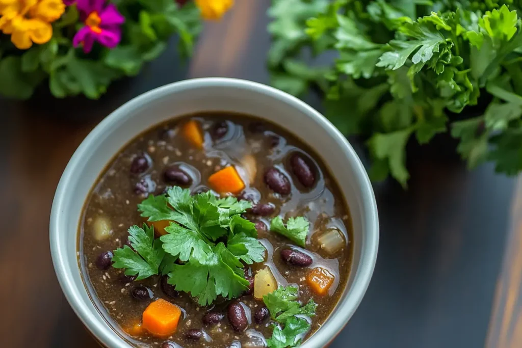 Serving Suggestions and Delicious Additions for Purple Black Bean Soup