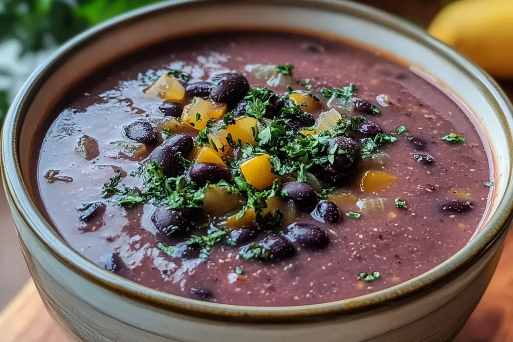 Variations on the Classic Purple Black Bean Soup Recipe