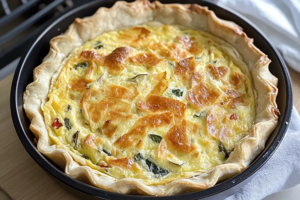 the Best Tortilla Quiche Bake